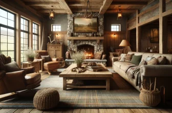 Soggiorno in stile rustico