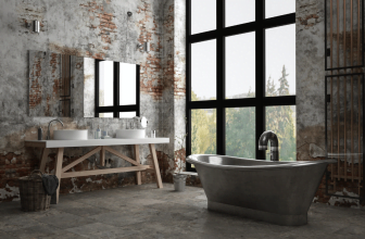 Bagno in stile industriale