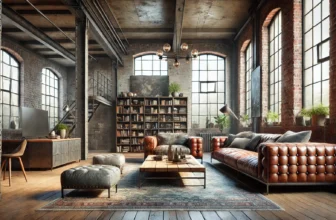 Soggiorno in stile industriale